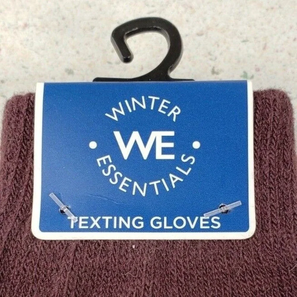 Winter Essentials Brown TEXTING Unisex Gloves One Size fits all